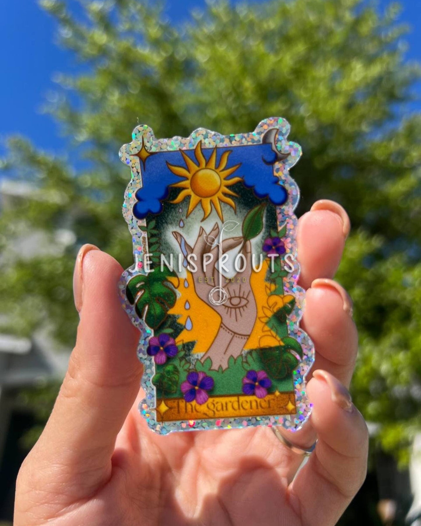'The Gardener' Holographic Sticker