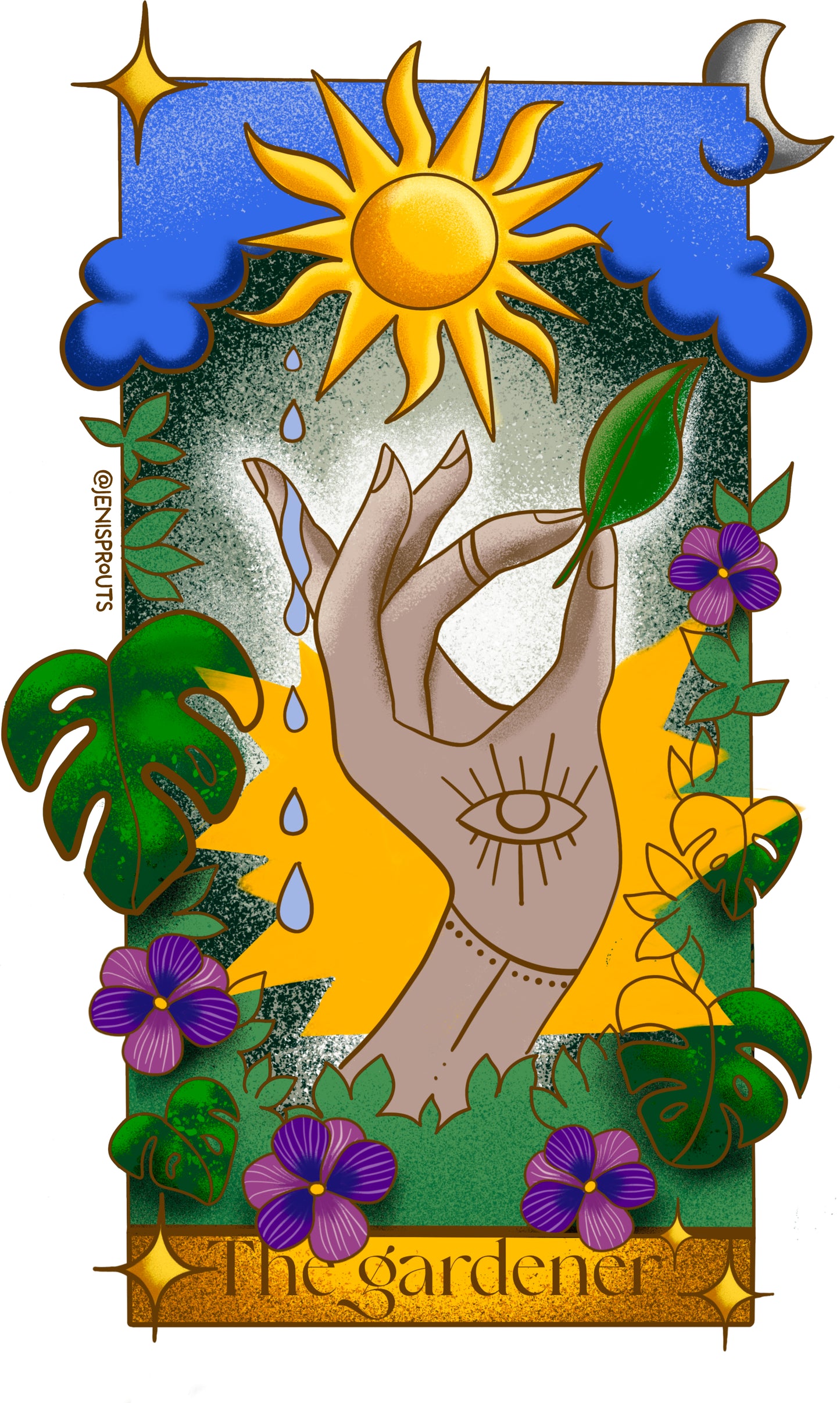 'The Gardener' Holographic Sticker