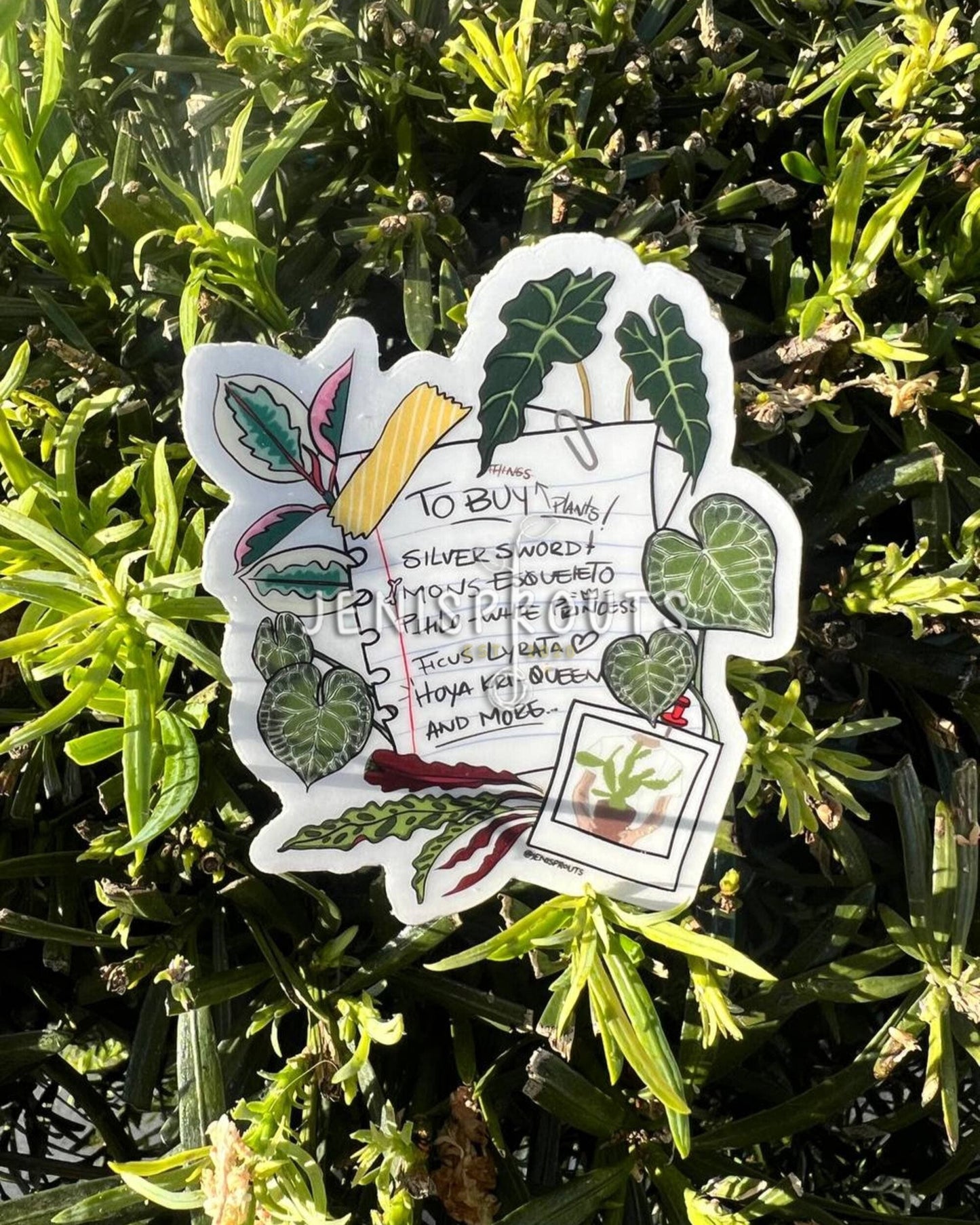 'To Buy Plants' Sticker