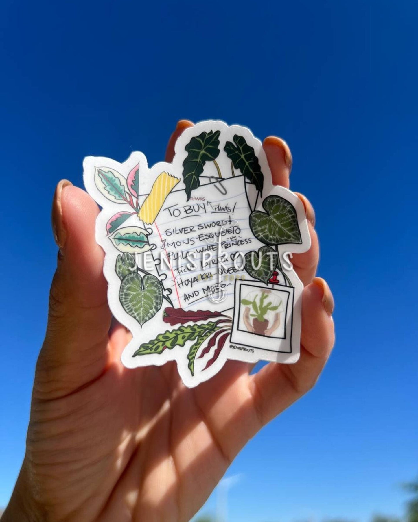 'To Buy Plants' Sticker