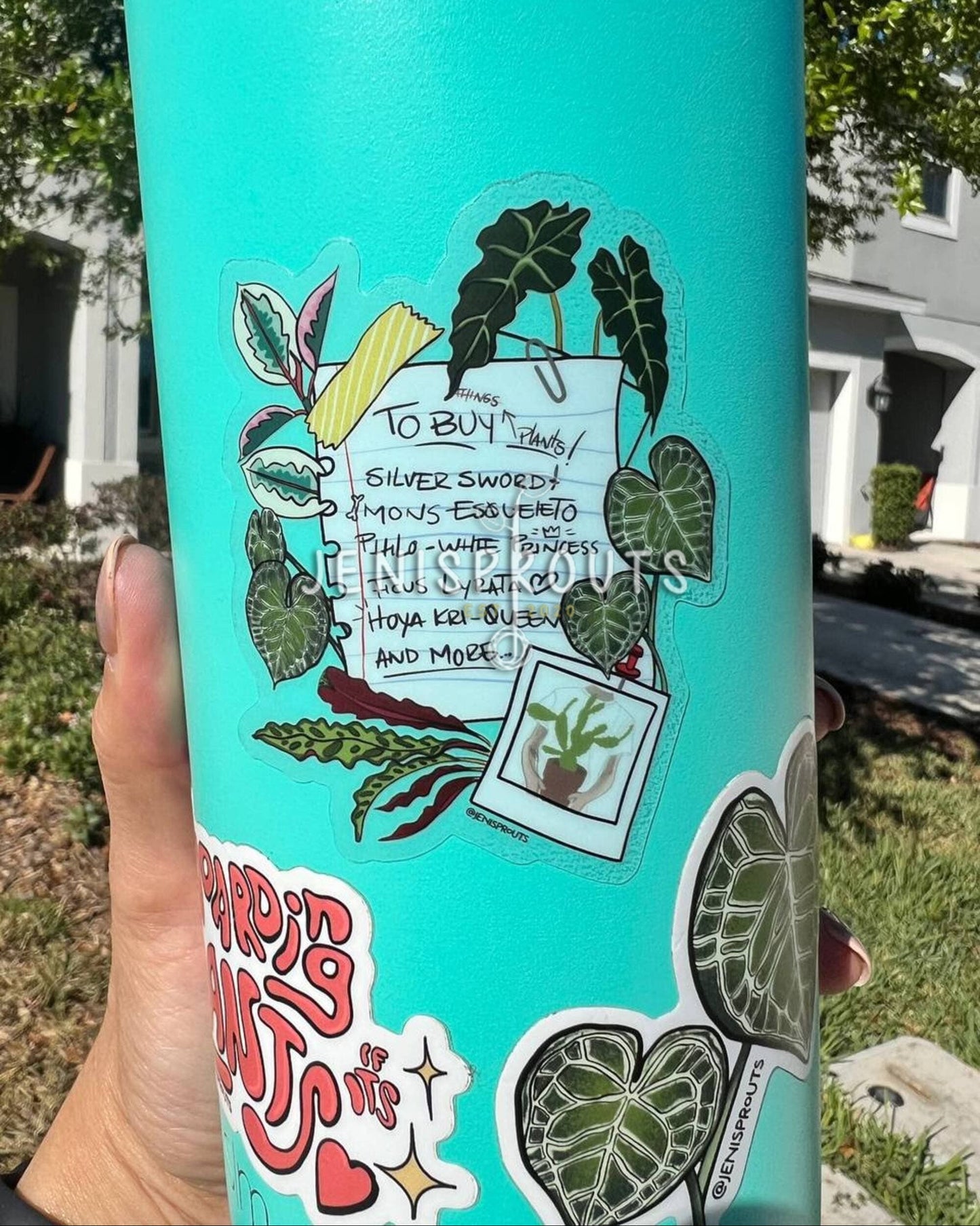 'To Buy Plants' Sticker